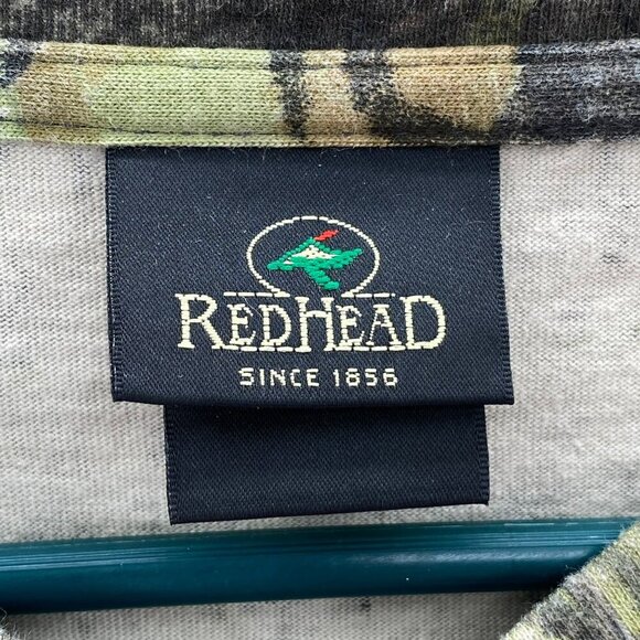 Redhead Green Camouflage Long Sleeve Cotton T-Shirt Men’s 2XL - Picture 2 of 6